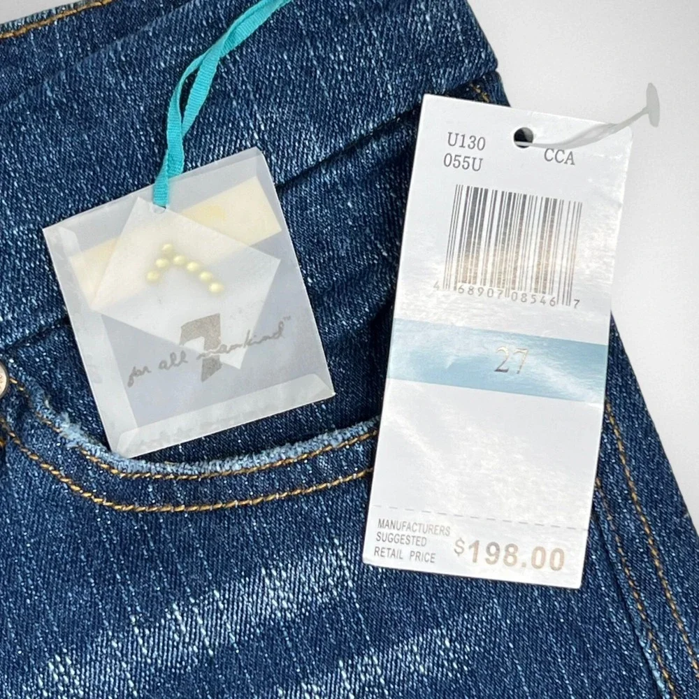 NWT 7 FOR‎ ALL MANKIND 27 Wide Leg Jeans